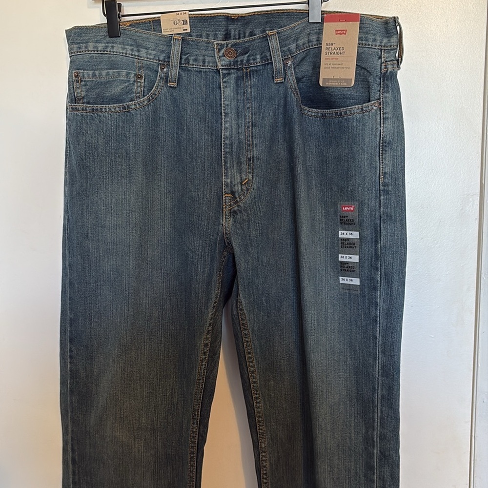 Levi’s 559 Relaxed Straight Jeans 36W 36L NWT - Picture 5 of 10